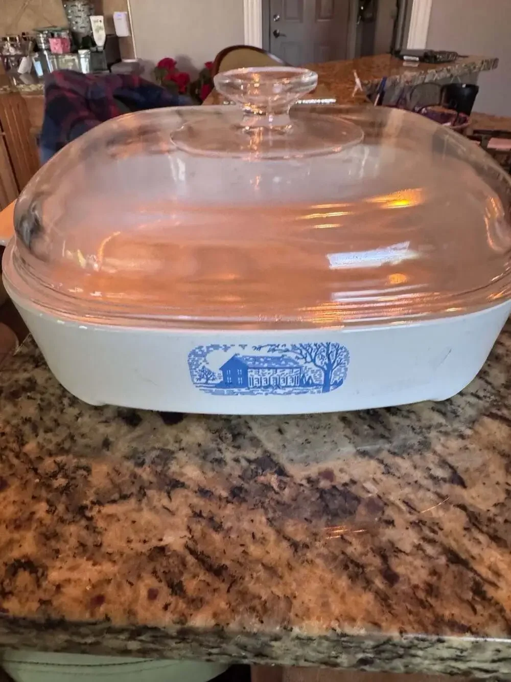 Vintage Corning Ware Amana Radarange 10-inch Browning Skillet with Glass Lid